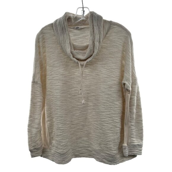 Jack by BB Dakota Cowl Neck Textured Pullover Top Cream Size Small - Picture 1 of 9